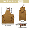 Canvas Cotton Apron AJEW-WH20060-29A-2