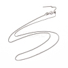 Anti-Tarnish Rhodium Plated 925 Sterling Silver Wheat Chains Necklace for Women STER-I021-04P-5