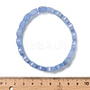 Oval Natural Malaysia Jade Beaded Stretch Bracelets G-P589-02A-8