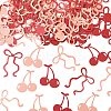 2 Bags Bowknot and Cherry Paper Confetti for Party Decorate Supplies DIY-SC0031-55-1