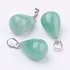 Natural Green Aventurine Pendants G-K187-04G-1