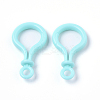 Opaque Solid Color Bulb Shaped Plastic Push Gate Snap Keychain Clasp Findings LS-KY-T021-01E-2
