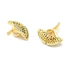 Brass Micro Pave Cubic Zirconia Peg Bails Pendants KK-Z073-33G-2