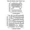 2Pcs 2 Styles Graduation Season Theme Carbon Steel Cutting Dies Stencils DIY-WH0309-876-6