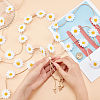 Cloth Sunflower Hippie Headband Floral Crown OHAR-WH0011-12D-3