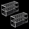 6 Hole Glass Multi-Use Cylinder Tube Display Racks AJEW-WH0596-418B-1