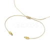 Adjustable Natural Moss Agate & Green Aventurinee & Quartz Crystal Braided Bead Bracelets for Women BJEW-JB11619-03-4