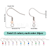 240Pcs 12 Color 304 Stainless Steel Earring Hooks STAS-SC0006-45-2