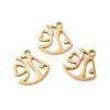 201 Stainless Steel Pendants STAS-I199-D01-G-2
