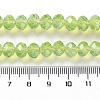 Baking Paint Transparent Glass Beads Strands DGLA-A034-J8MM-D07-4