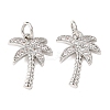 Brass Micro Pave Cubic Zirconia Pendants ZIRC-K070-38P-1