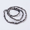Electroplate Glass Beads Strands EGLA-J145-4mm-HP02-2