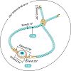 DIY Evil Eye Bracelet Making Kits DIY-NB0006-80-5