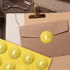 34 Sheets Self Adhesive Gold Foil Embossed Stickers DIY-WH0509-063-6