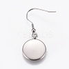 Stainless Steel Dangle Earrings LS-EJEW-WH0001-A02-2