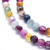 Natural Striped Agate/Banded Agate Beads G-J371-06-6mm-3