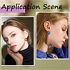 40Pcs Wooden Stud Earring Findings FIND-SC0008-96B-4