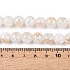Electroplated Crackle Glass Beads Strands X-EGLA-N014-10mm-02-4