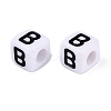 Opaque Acrylic Beads SACR-N020-04A-B-3
