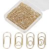 100Pcs 4 Styles Carbon Steel Paper Clips FIND-CP0001-48-1