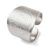 201 Stainless Steel Cuff Rings LS-RJEW-F190-01P-2
