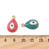 304 Stainless Steel Enamel Pendants STAS-P396-24G-M-3