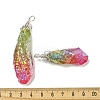 Electroplated Raw Rough Natural Quartz Crystal Big Pendants G-A229-02P-02-3