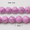 Synthetic Turquoise Beads Strands TURQ-H038-8mm-XXS14-2