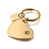304 Stainless Steel Keychains KEYC-K024-01G-2