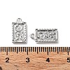 Rack Plating Brass Micro Pave Cubic Zirconia Pendants KK-K333-91P-3
