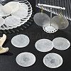 60Pcs Flat Round Capiz Shell Pendants SSHEL-SC0001-48-5