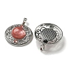 Cherry Quartz Glass Pendants G-Q158-03U-2