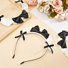 Cloth Bowknot Hair Bands for Women Girl OHAR-WH0029-12A-4