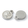 Non-Tarnish 304 Stainless Steel Charms STAS-O145-13P-2