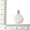 304 Stainless Steel Pendants STAS-I204-T-P-3