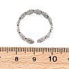 304 Stainless Steel Open Cuff Ring for Women LS-RJEW-Z083-01P-5