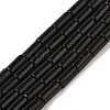 Natural Black Stone Beads Strands G-B091-A16-01-1