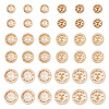 120Pcs 6 Styles Wooden Buttons BUTT-TA0001-33-1