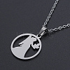 Non-Tarnish 201 Stainless Steel Pendants Necklaces NJEW-S105-JN626-6-1