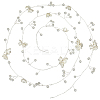 Handmade Imitation Pearl with Polyester and Resin Flower Headbands Hair Vine for Bride OHAR-WH20010-07S-1