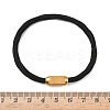 304 Stainless Steel with Polyester Metallic Cord Bracelets for Women BJEW-Z145-01G-26-5
