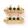Brass Micro Pave Cubic Zirconia Pendants FIND-A012-01G-D-1