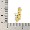 Rack Plating Brass Micro Pave Cubic Zirconia Pendants KK-C074-02G-02-3