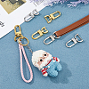 6Pcs 6 Styles Zinc Alloy Swivel Clasps FIND-HY0003-15-5