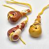 Natural Mookaite 3 Hole Guru Beads G-K208-01-E-11-3