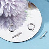 Beebeecraft 2 Sets 925 Sterling Silver Toggle Clasps STER-BBC0005-45S-4