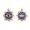 304 Stainless Steel Enamel Pendants STAS-OY016-60G-1