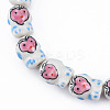 Handmade Porcelain Bead Strands PORC-N007-14F-3