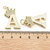 Brass Micro Pave Clear Cubic Zirconia Pendants KK-G498-01A-02-3