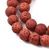 Dyed Synthetic Lava Rock Beads Strands GG-CBAAE19-06B-07-3